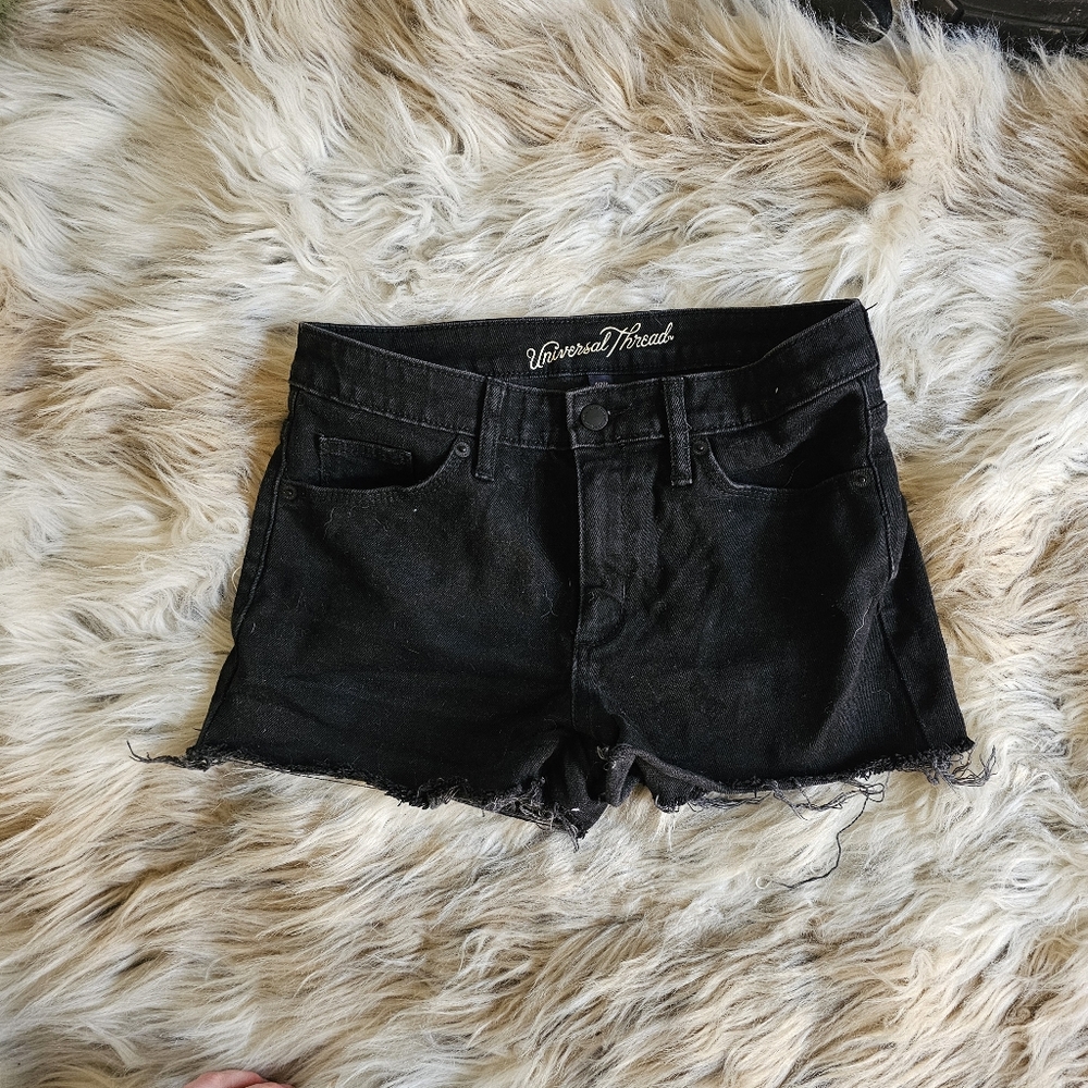 Universal Thread Black Denim Jean Shorts